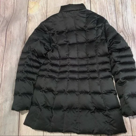 Searle Black Goose Down Coat Size 6 - Picture 6 of 13
